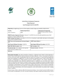 Annotated UNDP-GEF Project Document Template