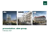 Presentation. Ubm Group. February 2021