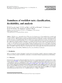 Soundness of Workflow Nets: Classification