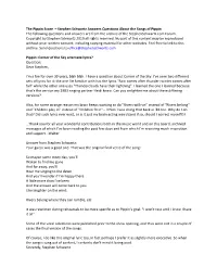 The Pippin Score – Stephen Schwartz Answers Questions About The