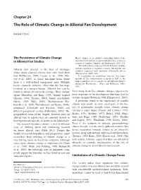 The Role of Climatic Change in Alluvial Fan Development