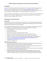 Work Based Learning in Concurrent Enrollment