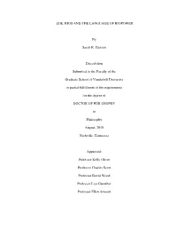 ZOE, BIOS and the LANGUAGE of BIOPOWER by Sarah K. Hansen