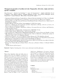 Diversity, Origin and Intra- Specific Variability