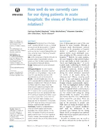 The Views of the Bereaved Relatives?
