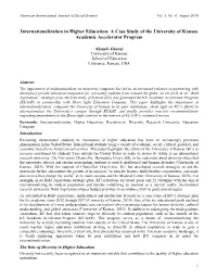 A Case Study of the University of Kansas Academic Accelerator Program