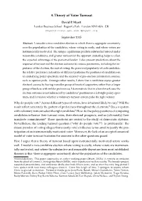 A Theory of Voter Turnout