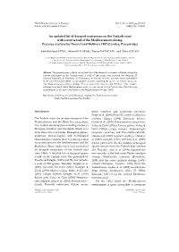 An Updated List of Decapod Crustaceans on the Turkish Coast with a New Record of the Mediterranean Shrimp, Processa Acutirostris