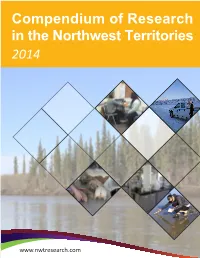 Compendium of Research in the Northwest Territories 2014