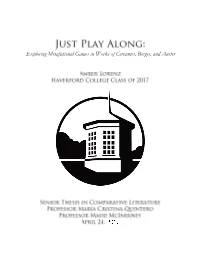 Exploring Metafictional Games in Works of Cervantes, Borges, and Auster  
