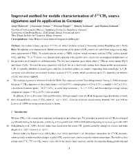 Improved Method for Mobile Characterisation of Δ13ch4 Source
