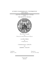 Ludwig Maximilians Universit¨At M