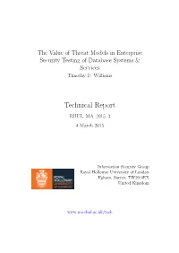 Technical Report RHUL–MA–2015–3 4 March 2015