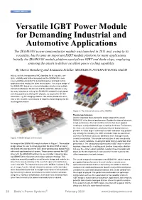 Versatile IGBT Power Module for Demanding Industrial