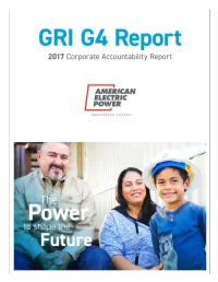 AEP's 2017 GRI Report