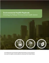 Environmental Health Playbook: Investing in a Robust Environmental Health System Executive Summary