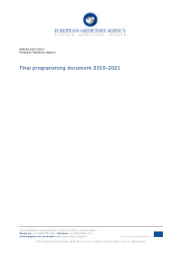 Final Programming Document 2019-2021
