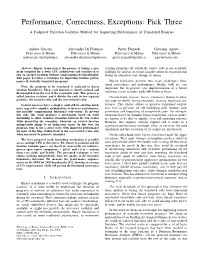 Paper Describes a Technique for Improving Runtime Perfor- Mance of Statically Translated Programs
