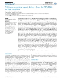 PKC-Theta-Mediated Signal Delivery from Thetcr/CD28 Surface Receptors