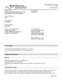 Protocol Summary Form 7107 Markx, Sander