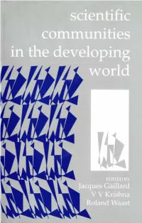 Scientific Communities in the Developing World Scientific Communities in the Developing World