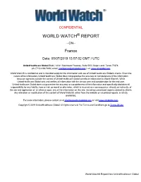 World Watch Report