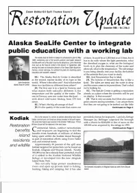 Alaska Sealife Center to Integrate Public Education with a Working Lab
