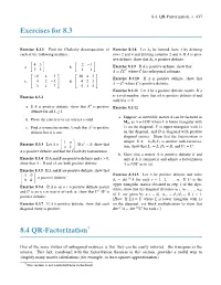 Exercises for 8.3 8.4 QR-Factorization