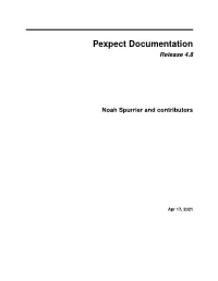 Pexpect Documentation Release 4.8