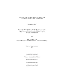 Adapting the Graphic Novel Format for Undergraduate Level Textbooks