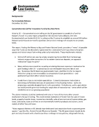 Backgrounder for Immediate Release: December 10, 2015