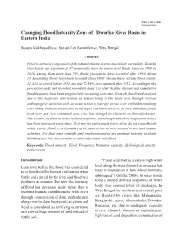 Changing Flood Intensity Zone of Dwarka River Basin in Eastern India
