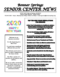 Newsletter January 2020
