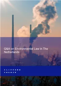 Q&A on Environmental Law in the Netherlands