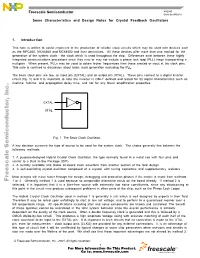AN2049 Some Characteristics and Design Notes for Crystal Feedback