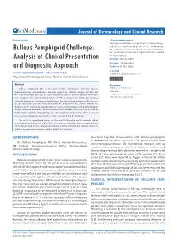 Bullous Pemphigoid Challenge: Analysis of Clinical Presentation and Diagnostic Approach