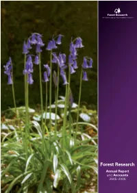 Forest Research Annual Report and Accounts 2005–2006