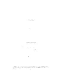 RECENT THOUGHTS on ABELIAN POINTS 1. Introduction While At