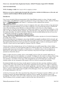 Written Representation CL Final 1 06/03/19 Chris Lowe
