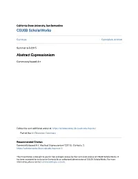 Abstract Expressionism