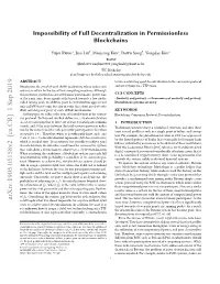 Impossibility of Full Decentralization in Permissionless Blockchains