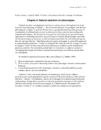 Natural Selection on Phenotypes