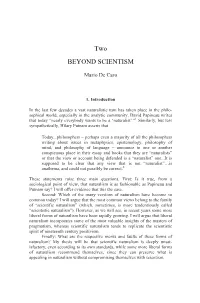 Two BEYOND SCIENTISM