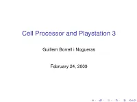 Cell Processor and Playstation 3
