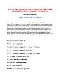 Free Mobile Coins Hack 2020⋙ ⋘ {Free Fifa Ultimate Team Hack}⋘Free No Survey No Human Verification⋙