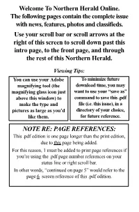Issue of NORTHERN HERALD in .Pdf Format