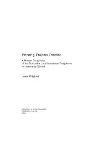 Planning, Projects, Practice