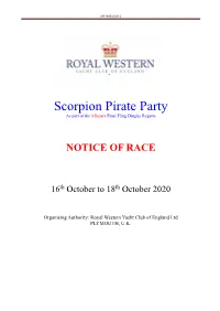 Scorpion Pirate Party As Part of the Allspars Final Fling Dinghy Regatta