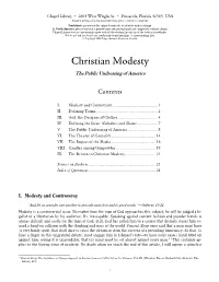 Christian Modesty