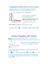 Contour Integration with Vectors